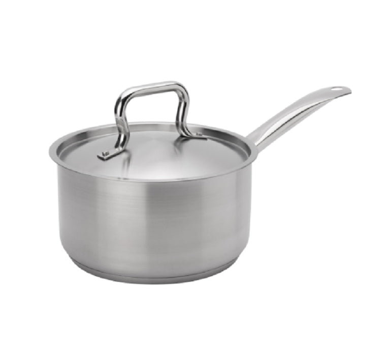 OLLA PARA SALSA CON TAPA 2 QT / 2 LTS DE ACERO INOX