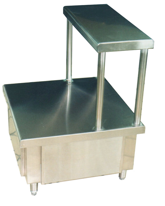 MODULO PARA CHAROLAS Y CUBIERTOS ACERO INOX 430 MEDIDAS FRENE 60 FONDO 70 ALTO 90 cm