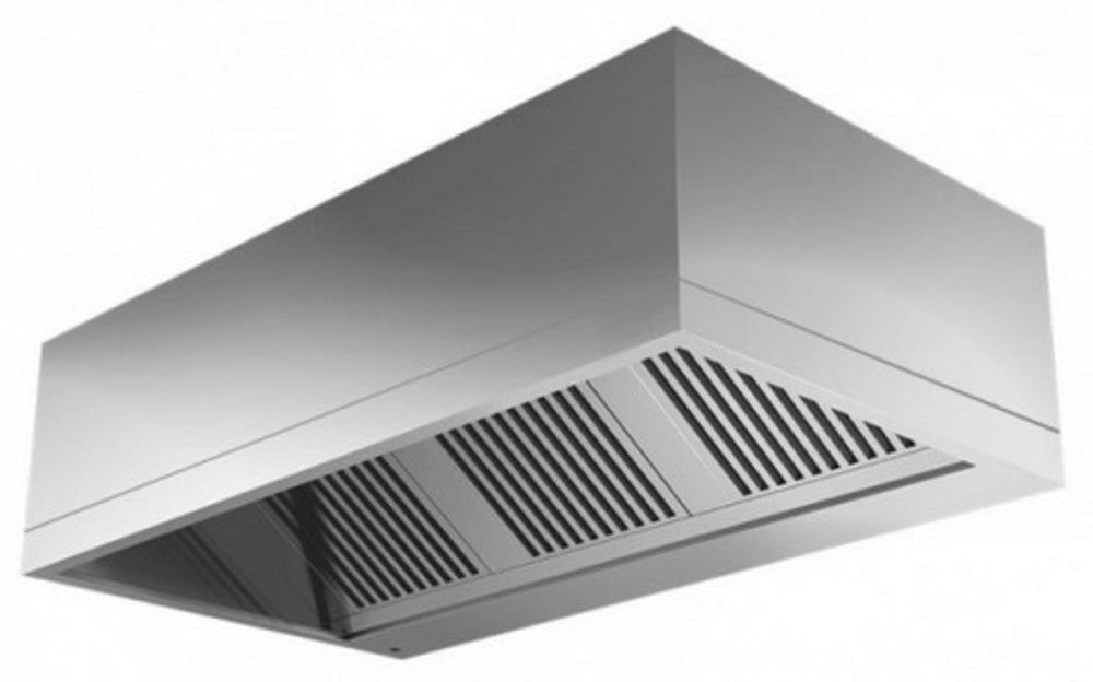 CAMPANA A MURO DE EXTRACCION ACERO INOX 304 MEDIDAS FRENTE 210 FONDO 90 ALTO 50 cm