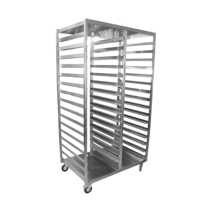 RACK PARA 36 CHAROLAS ACERO INOX 304 MEDIDAS FRENTE 36 FONDO 65 ALTO 180 cm