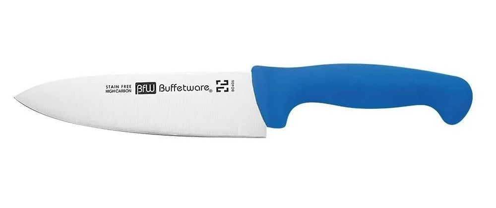 CUCHILLO CHEF 8 DE MANGO AZUL