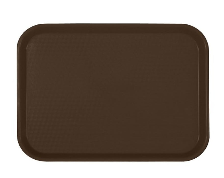 CHAROLA RECTANGULAR 14 X 17 3/4 DE POLIPROPILENO CAFE