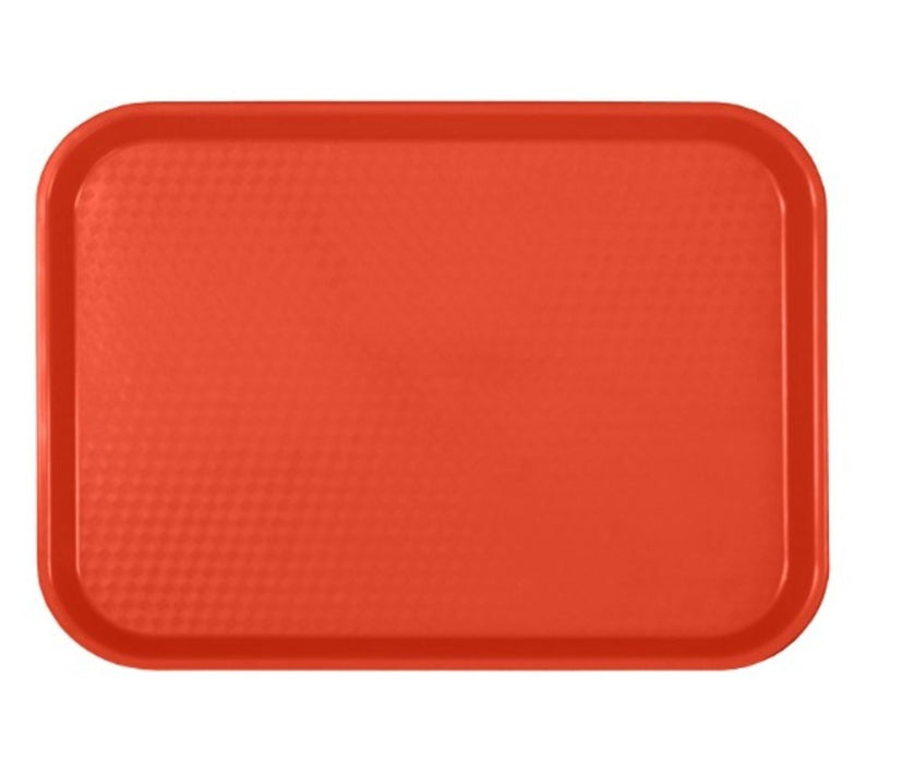 CHAROLA RECTANGULAR 14 X 17 3/4 DE POLIPROPILENO ROJO