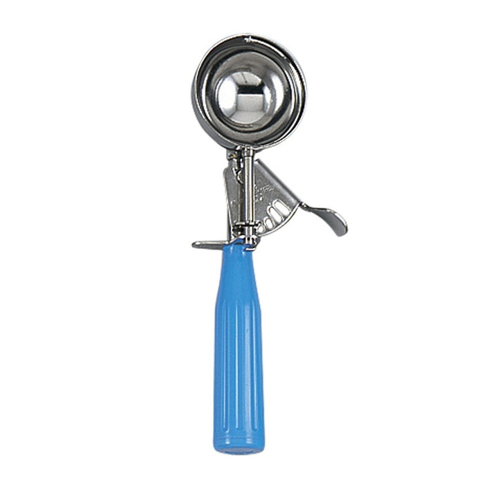 PORCIONADORA PARA HELADO NUMERO 16 2.4 OZ / 70 MIL ACERO INOX MANGO PLASTICO AZUL