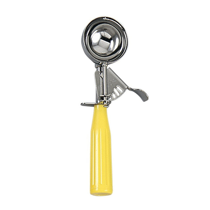 PORCIONADORA PARA HELADO NUMERO 20 2.08 OZ / 62 MIL ACERO INOX MANGO PLASTICO AMARRILLO