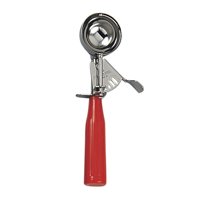 PORCIONADORA PARA HELADO NUMERO 24 1.44 OZ / 43 MIL ACERO INOX MANGO PLASTICO ROJO