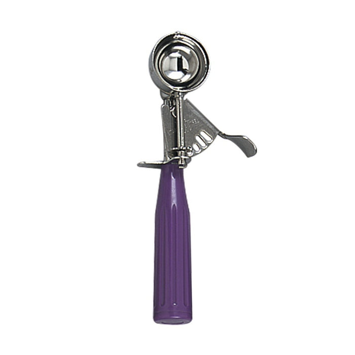 PORCIONADORA PARA HELADO NUMERO 40 0.81 OZ / 24 MIL ACERO INOX MANGO PLASTICO PURPURA