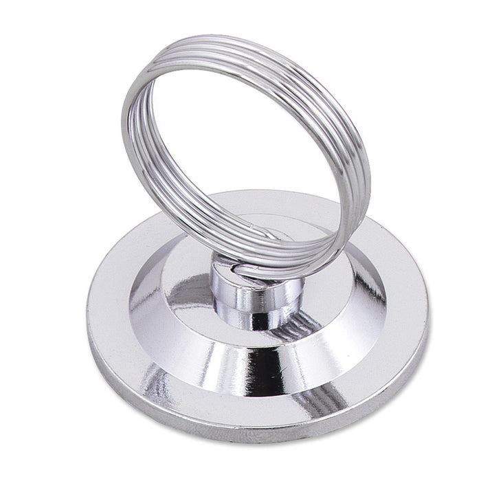 SOPORTE PARA MENU TIPO RESORTE DE ACERO NIQUELADO