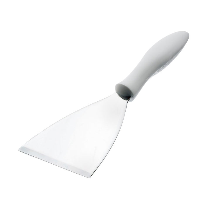 RASPADOR DE PARRILLA 4 / 10 CM HOJA DE ACERO INOX MANGO NYLON BLANCO
