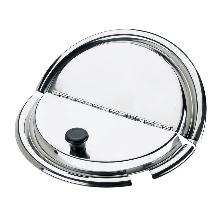 TAPA CON BISAGRA PARA INSERTO PARA VEGETALES 11 qt / 10.4 lts DE ACERO INOX