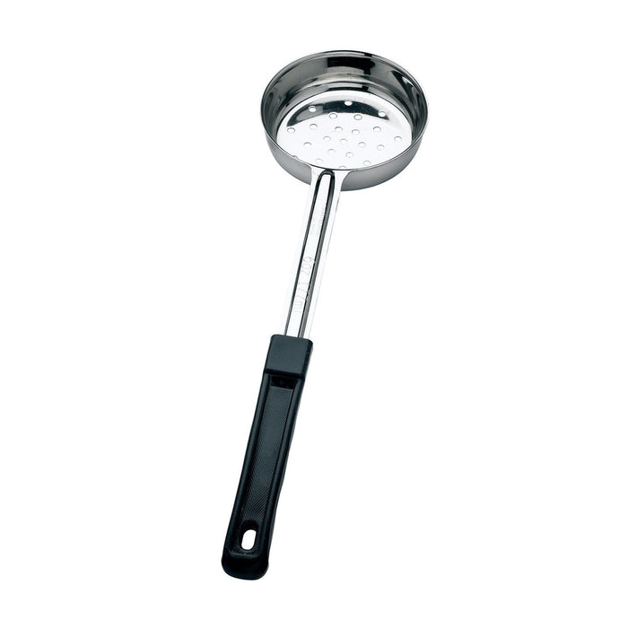 CUCHARA PORCIONADORA PERFORADA 6 OZ / 177 ML ACERO INOX MANGO NEGRO