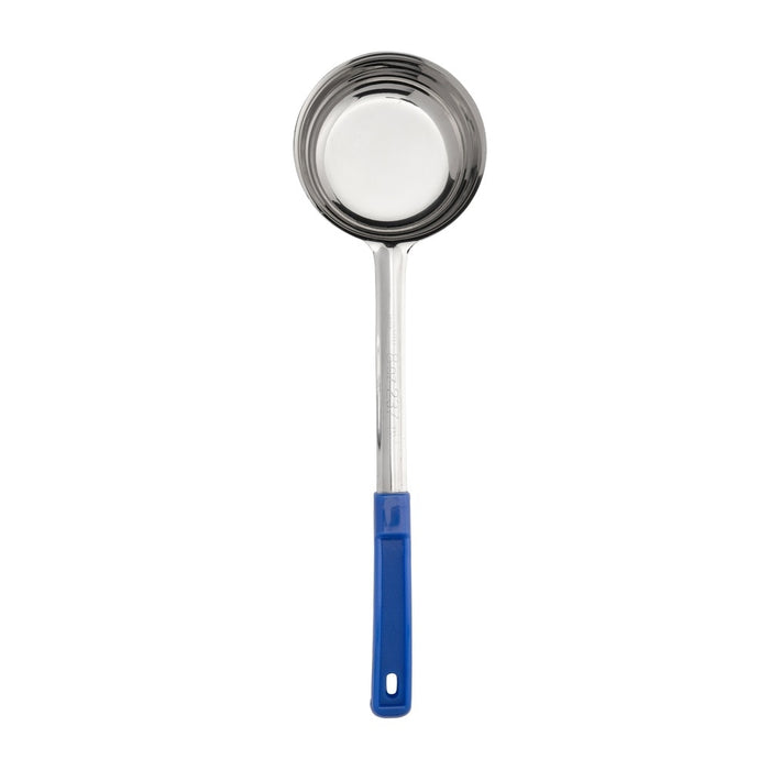 CUCHARA PORCIONADORA 8 OZ / 236 ML ACERO INOX MANGO AZUL