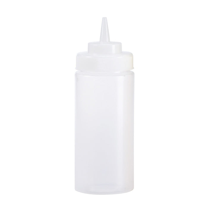 BOTELLA EXPRIMIBLE 24 OZ / 710 ML BOCA ANCHA TRANSPARENTE