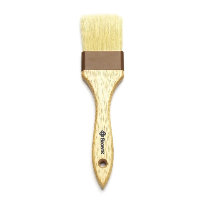 BROCHA PASTELERIA PLANA 2 / 5 CM BANDA PLASTICO CERDA NATURAL