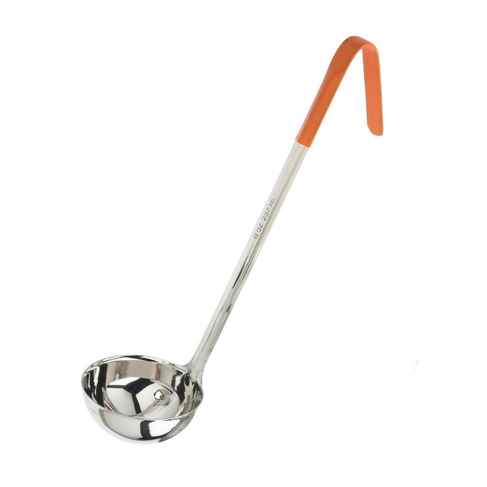 CUCHARON DE SERVIR 8 OZ / 236 ML DE ACERO INOX MANGO NARANJA