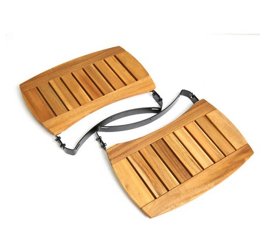 MESAS LATERALES DE MADERA DE ACACIA PARA BIG GREEN EGG L