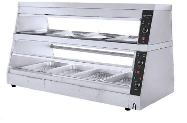 VITRINA CALIENTE DE 2 NIVELES DE DOBLE EXHIBICION MIG-HW6P