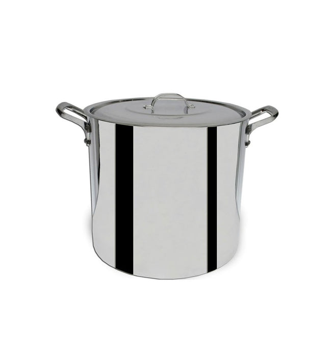 OLLA RECTA CON TAPA 15 LTS / 28 X 27 CM ALUMINIO TRIPLE FUERTE