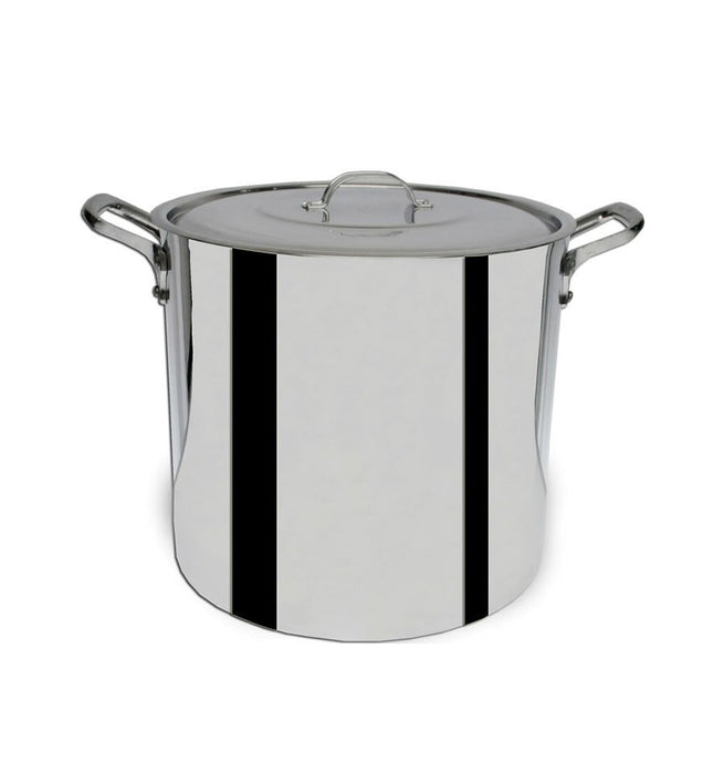 OLLA RECTA CON TAPA 25 LTS / 32 X 32 CM ALUMINIO TRIPLE FUERT