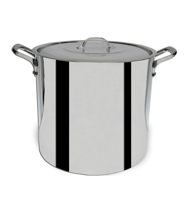 OLLA RECTA CON TAPA 80 LTS / 45 X 47 CM ALUMINIO TRIPLE FUERTE