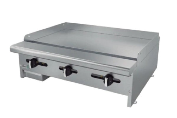 PLANCHA DE MESA, DE 36 PULGADAS, CON PLACA DE 5/8 PULGADAS, A GAS, RESTAURANT LINE MOD AEMG-36