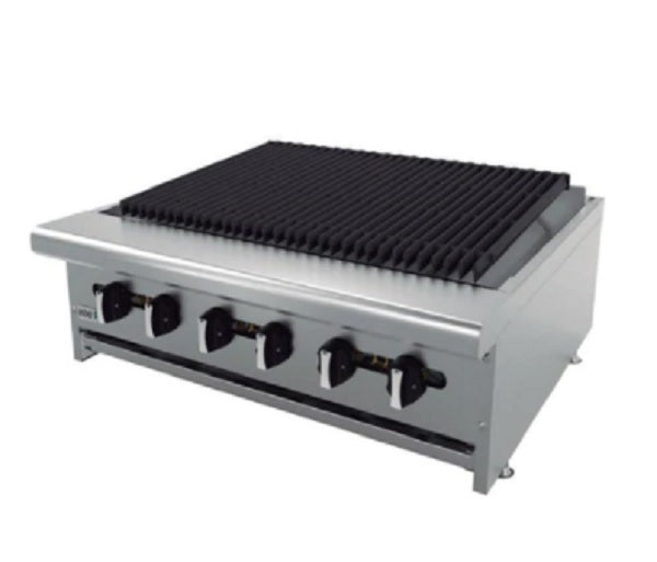 ASADOR  DE MESA, DE 36 PULGAS CON SERCHA PERIMETRAL ,RADIANTE, A GAS, RESTAURANT LINE MOD AERB-36