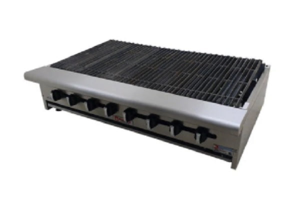 ASADOR DE MESA, DE 48 PULGAS CON SERCHA PERIMETRAL ,RADIANTE, A GAS, RESTAURANT LINE MOD AERB-48