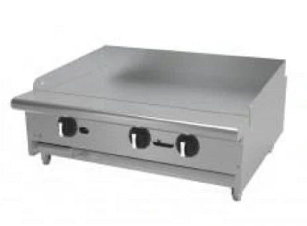 PLANCHA DE MESA, DE 48 PULGADAS TERMOSTATICA A GAS CON PLACA DE 3/4 PULGADAS, A GAS, RESTAURANT LINE MOD AETG-48-H