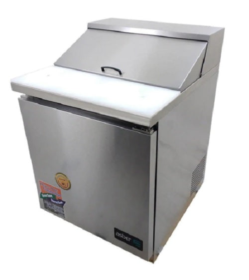 MESA DE PREPARACION PARA SANWICHES Y ENSALADAS, 2 PUERTAS SOLIDA, 24 PULGADAS, R290 MED APTS-27-8-M HC