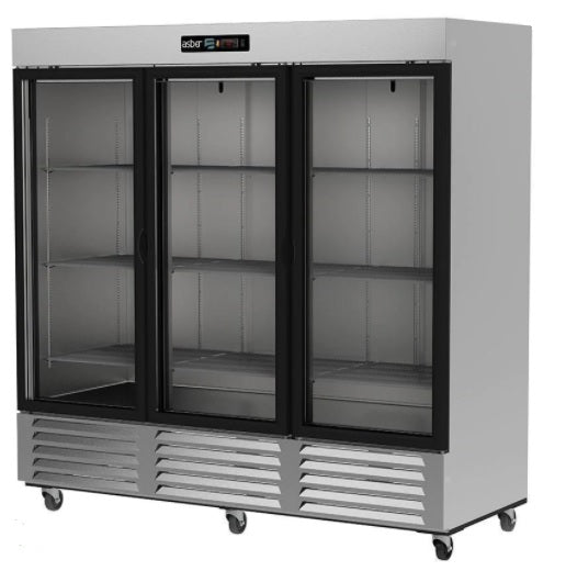REFRIGERADOR VERTICAL, 2 PUERTAS CRISTAL, 49 PIES, R-290, PROFESSIONAL LINE MOD ARR-72-G-H HC