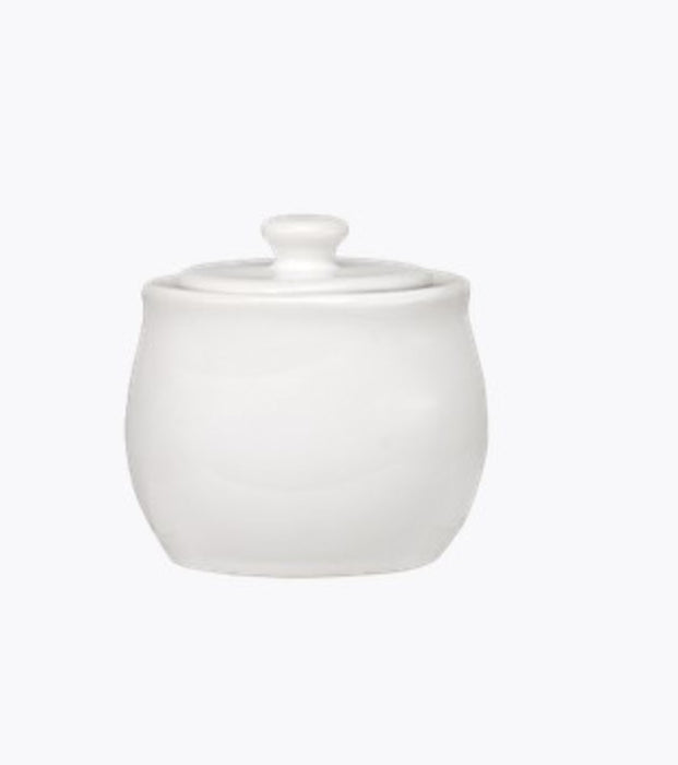 AZUCARERA CON TAPA LINEA BLANCO GLACIAL 200ml CAJA 12pz