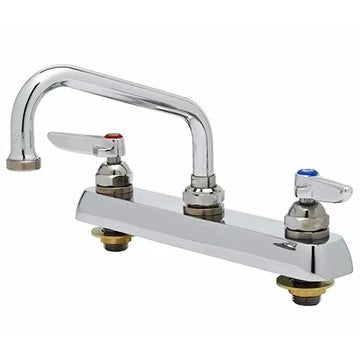 LLAVE MEZCLADORA A PISO DE 8 y BOQUILLA DE 6 T&S-B-1120