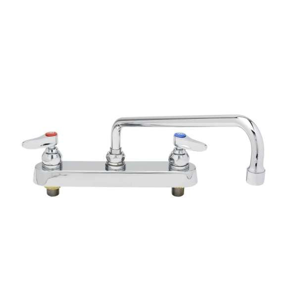 LLAVE MEZCALADORA A PISO DE 8 y BOQUILLA 12 T&S-B-1123