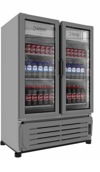 REFRIGERADOR VERTICAL 2 PUERTAS DE CRISTAL 19 PIES CIL