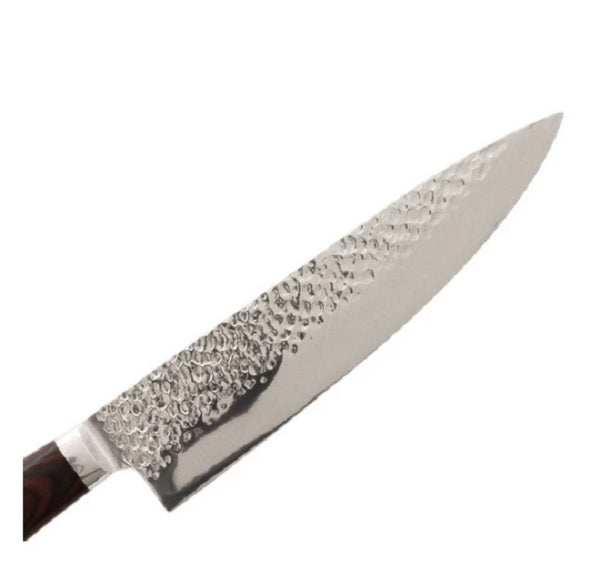 CUCHILLO CHEF 8 HOJA DE ACERO INOX MARTILLADO