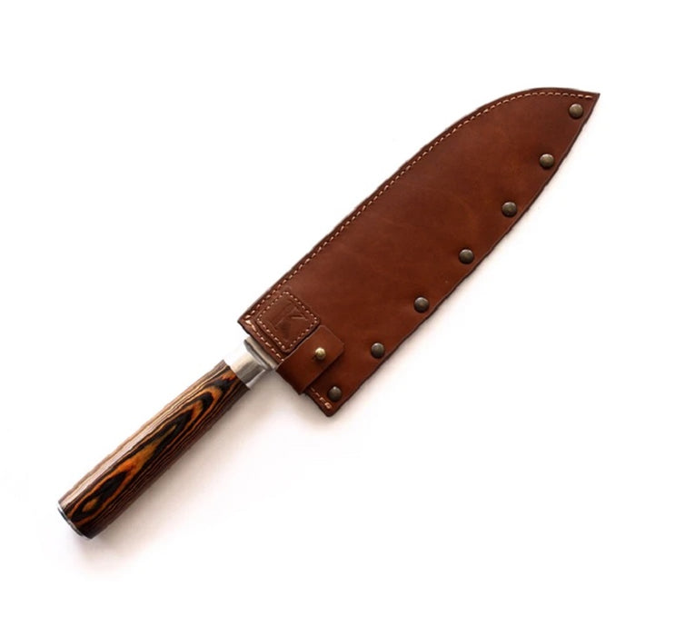 SAYA PARA CUCHILLO SHUN 4 PULG COLOR CHOCOLATE