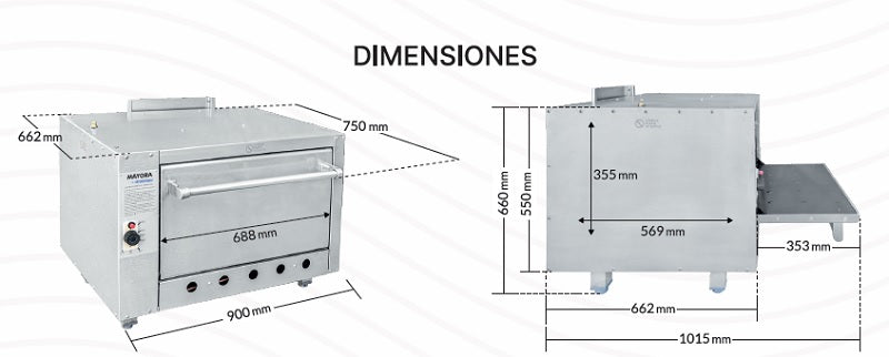 HORNO PROFESIONAL A GAS